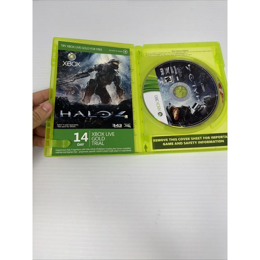 Halo 4 (Microsoft Xbox 360, 2012)‎ Complete CIB Tested Working Clean